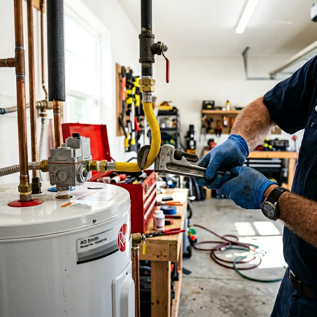 Gas Line Repair & Reconnection